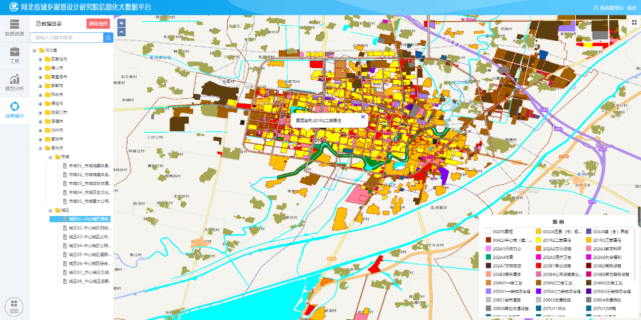 河北城乡规划大数据系统